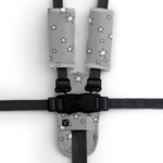 Outlookbaby 3 Piece Harness Cover Set-Grey Stars