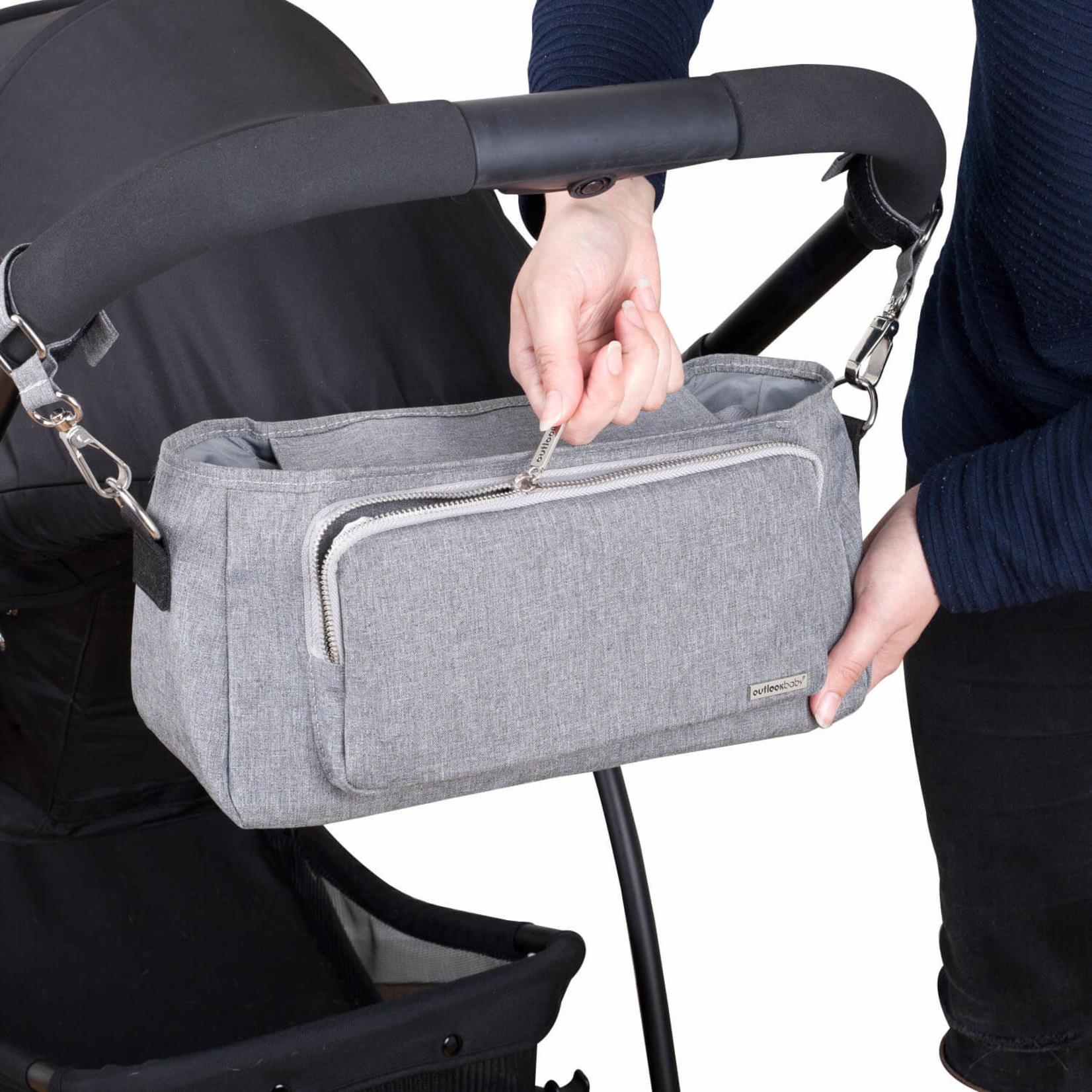 Outlookbaby Outlook Pram Caddy-Grey