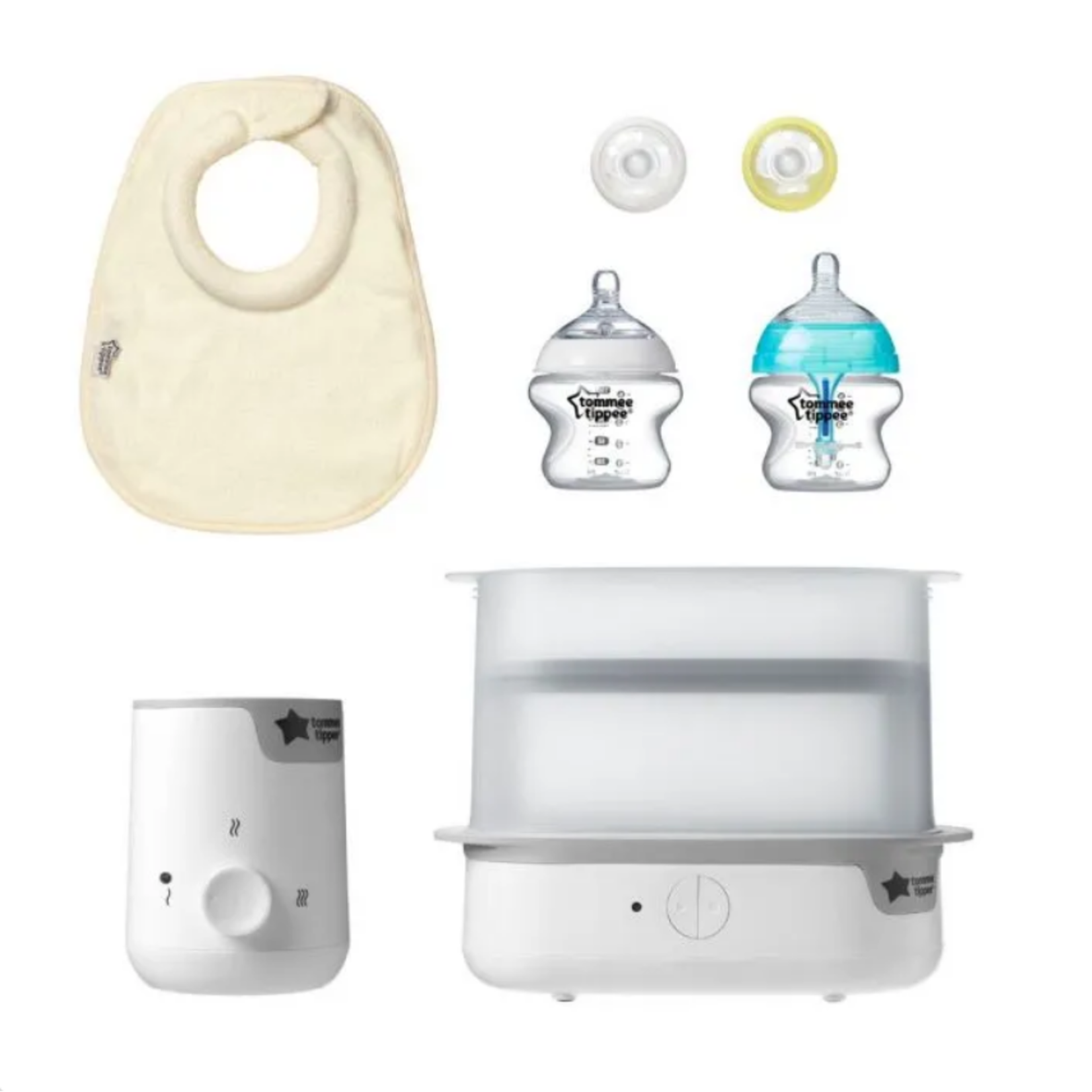 Tommee Tippee New Parent Baby Bottle Starter Set-WHITE