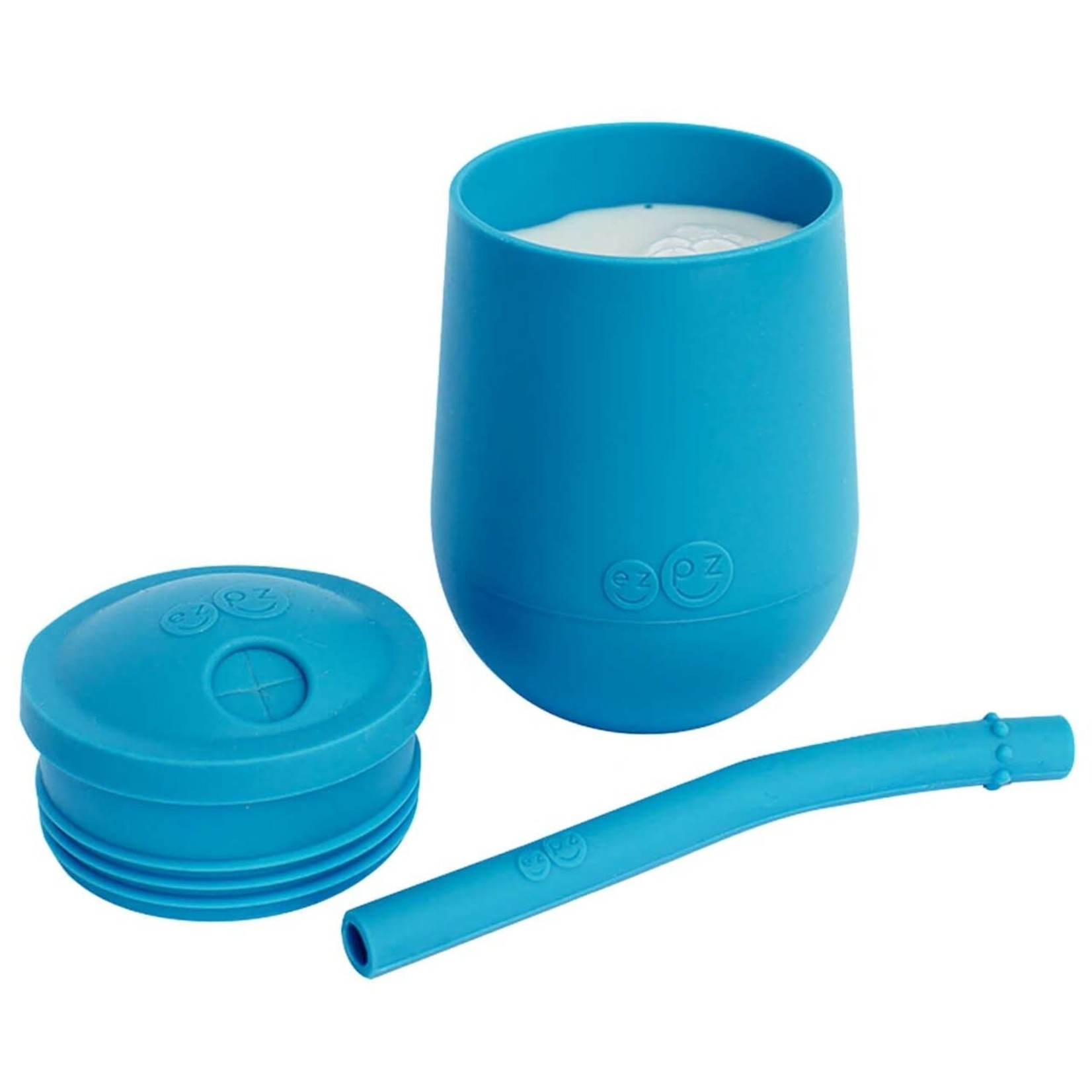 EZPZ Mini Cup + Straw Training System-Blue