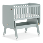 Boori Neat Rocking Cradle (mattress included)-Blueberry & Almond