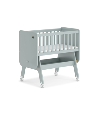 Boori Neat Rocking Cradle (mattress included)-Blueberry & Almond