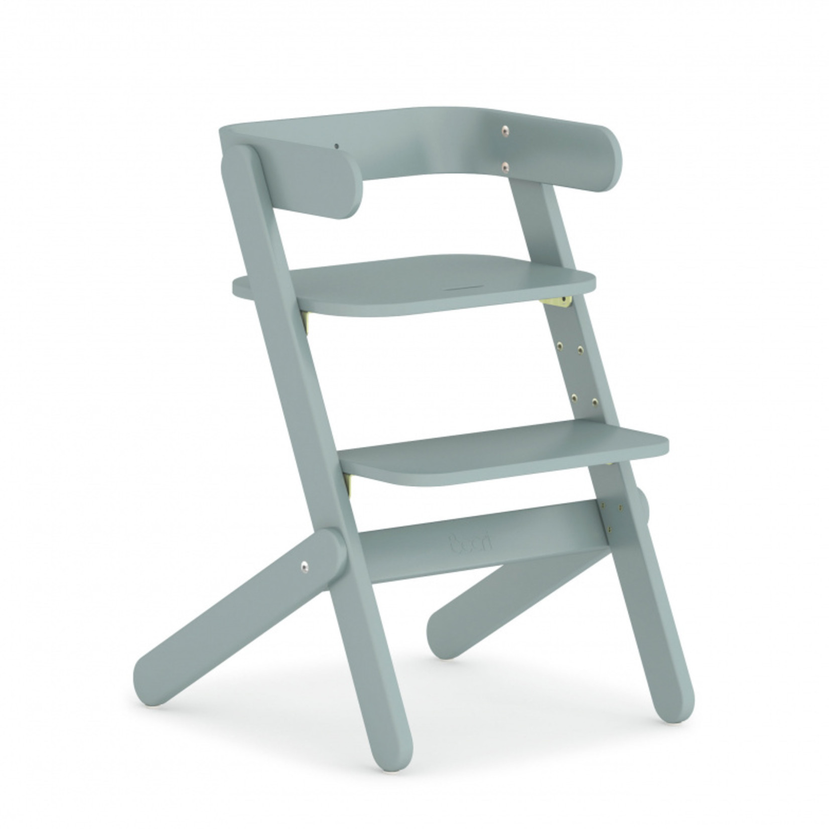 Boori Neat Highchair-Barley White & Blueberry (cushion + insert included)