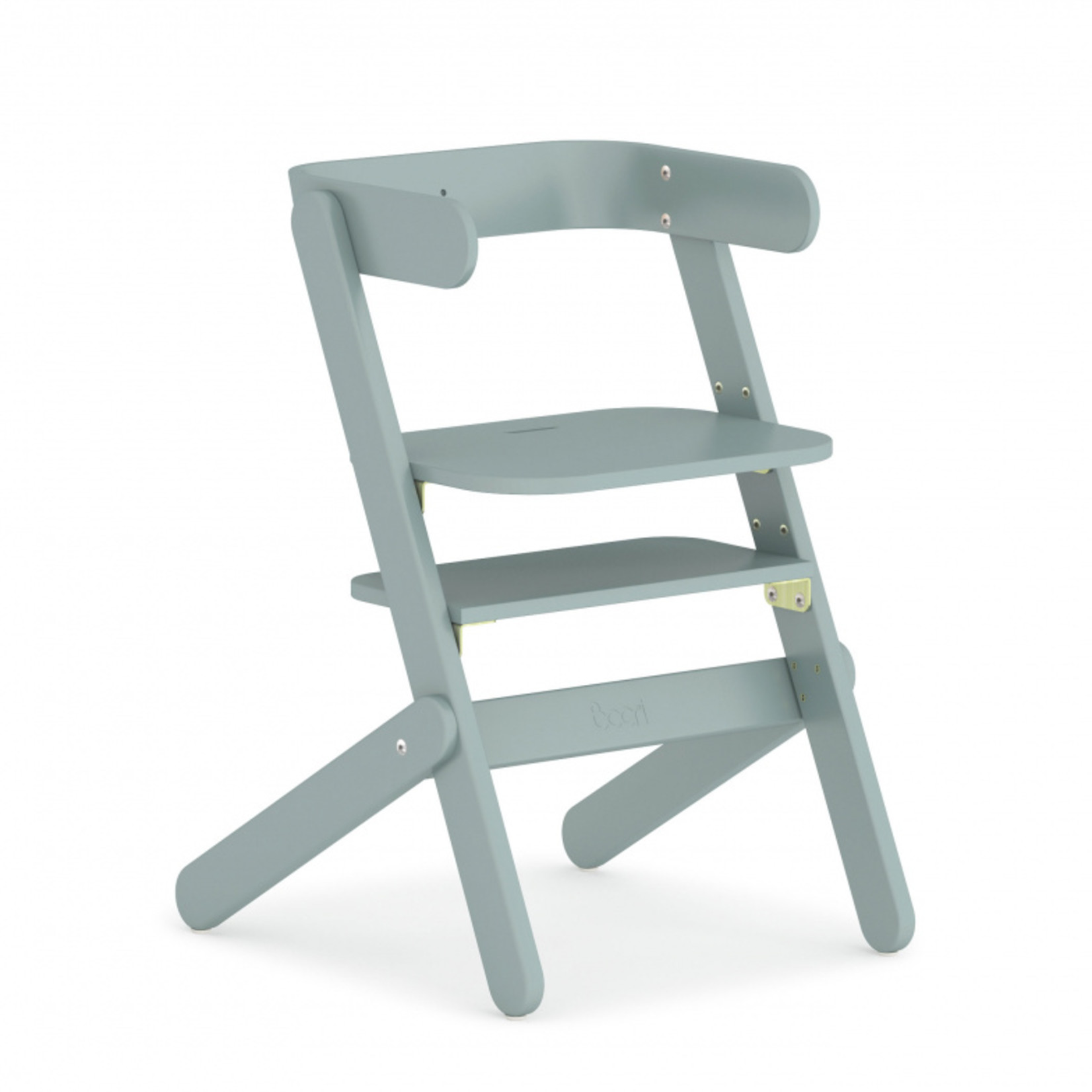 Boori Neat Highchair-Barley White & Blueberry (cushion + insert included)