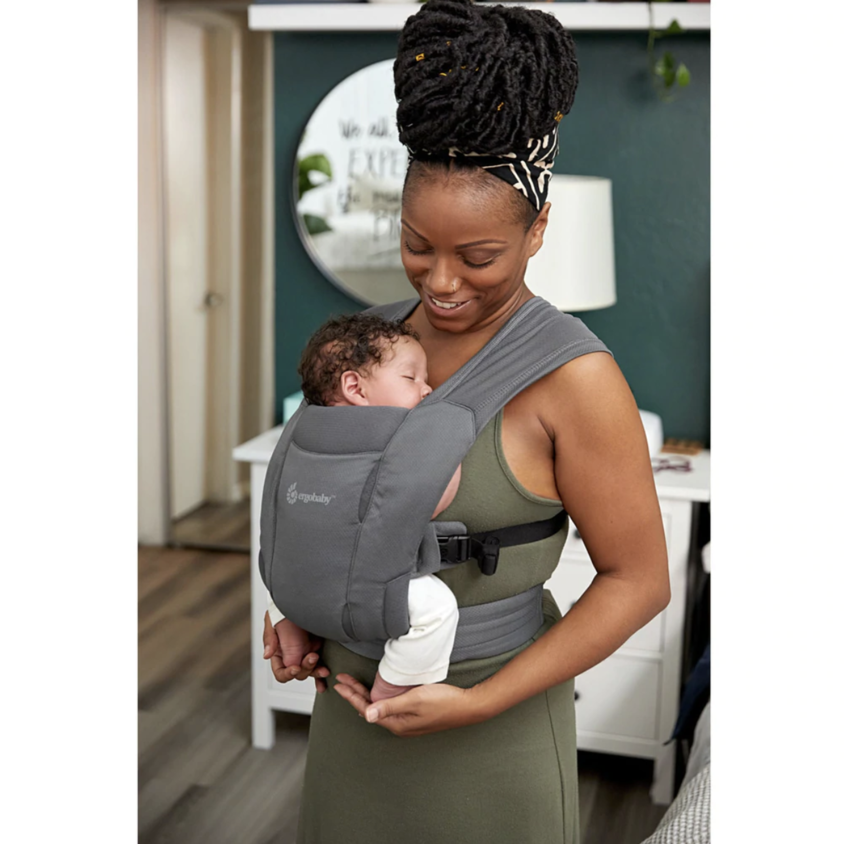 ERGOBABY Embrace Soft Air Mesh Carrier - Washed Black