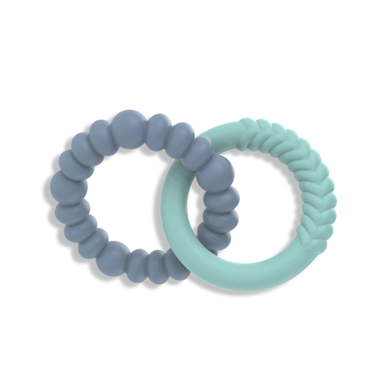 Jellystone Designs SUNSHINE TEETHER-SOFT MINT AND SOFT BLUE