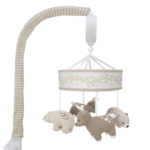 Living Textiles Musical Cot Mobile - Bosco Bear