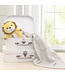 Living Textiles Jersey Swaddle & Ring Rattle Gift Set-Stars/Lion