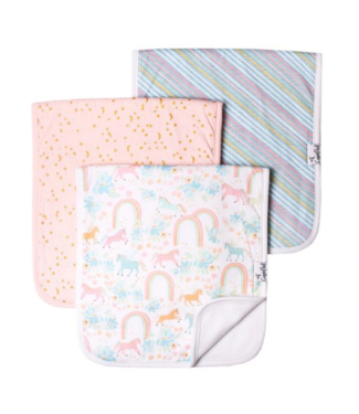 Copper Pearl Premium Burp Cloths (3 Pack) Whimsy