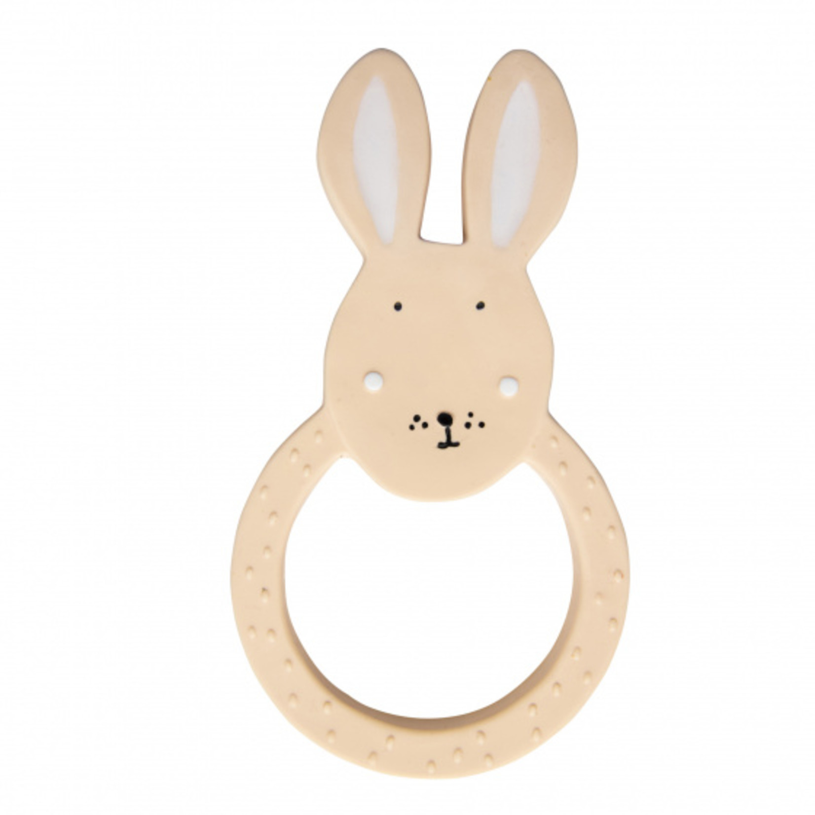 Trixie Natural rubber round teether-Mrs. Rabbit