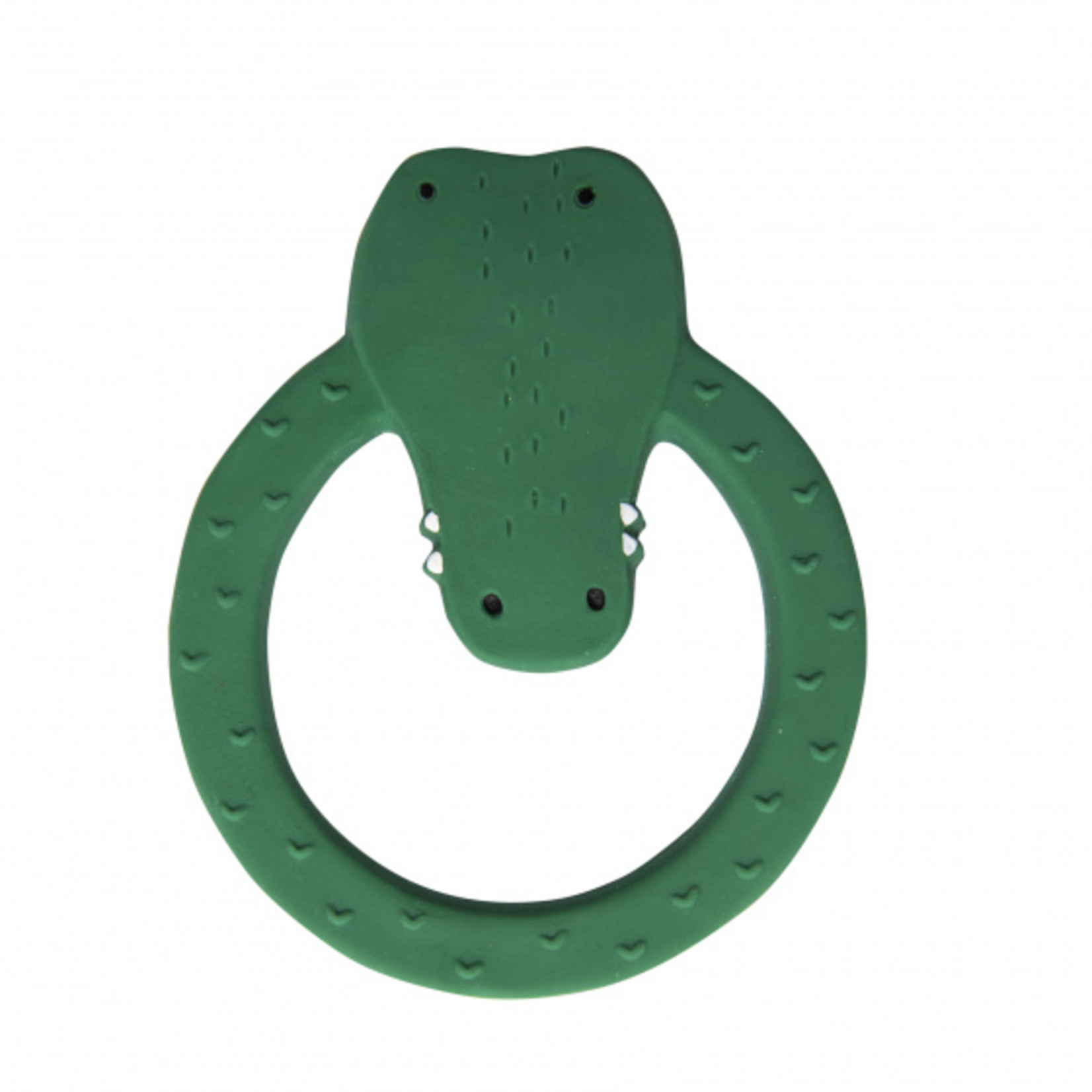 Trixie Natural rubber round teether-Mr. Crocodile