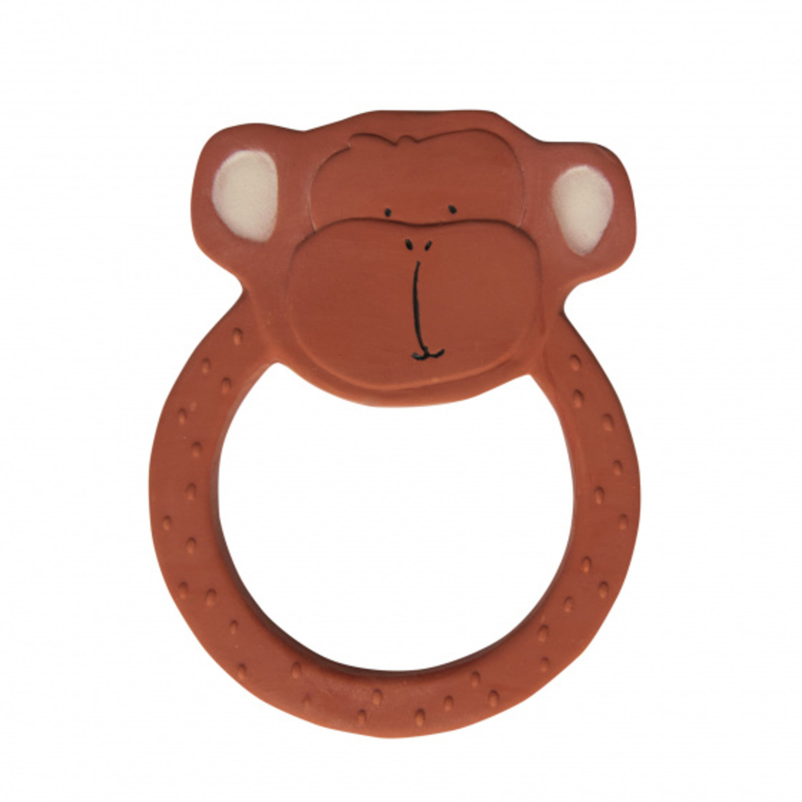 Trixie Natural rubber round teether-Mr. Monkey