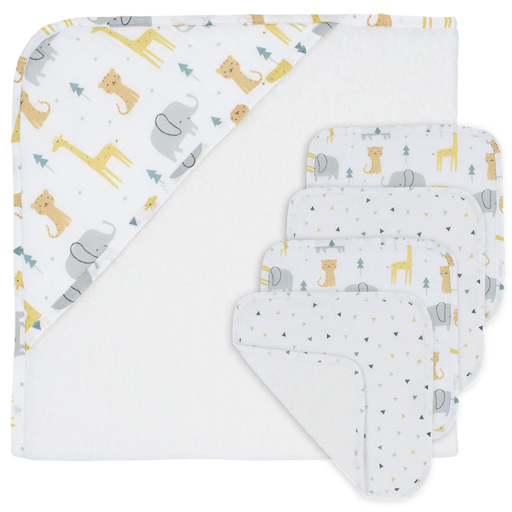 Living Textiles 5-piece Bath Gift Set-Animal Parade