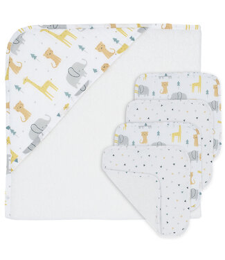 Living Textiles 5-piece Bath Gift Set-Animal Parade