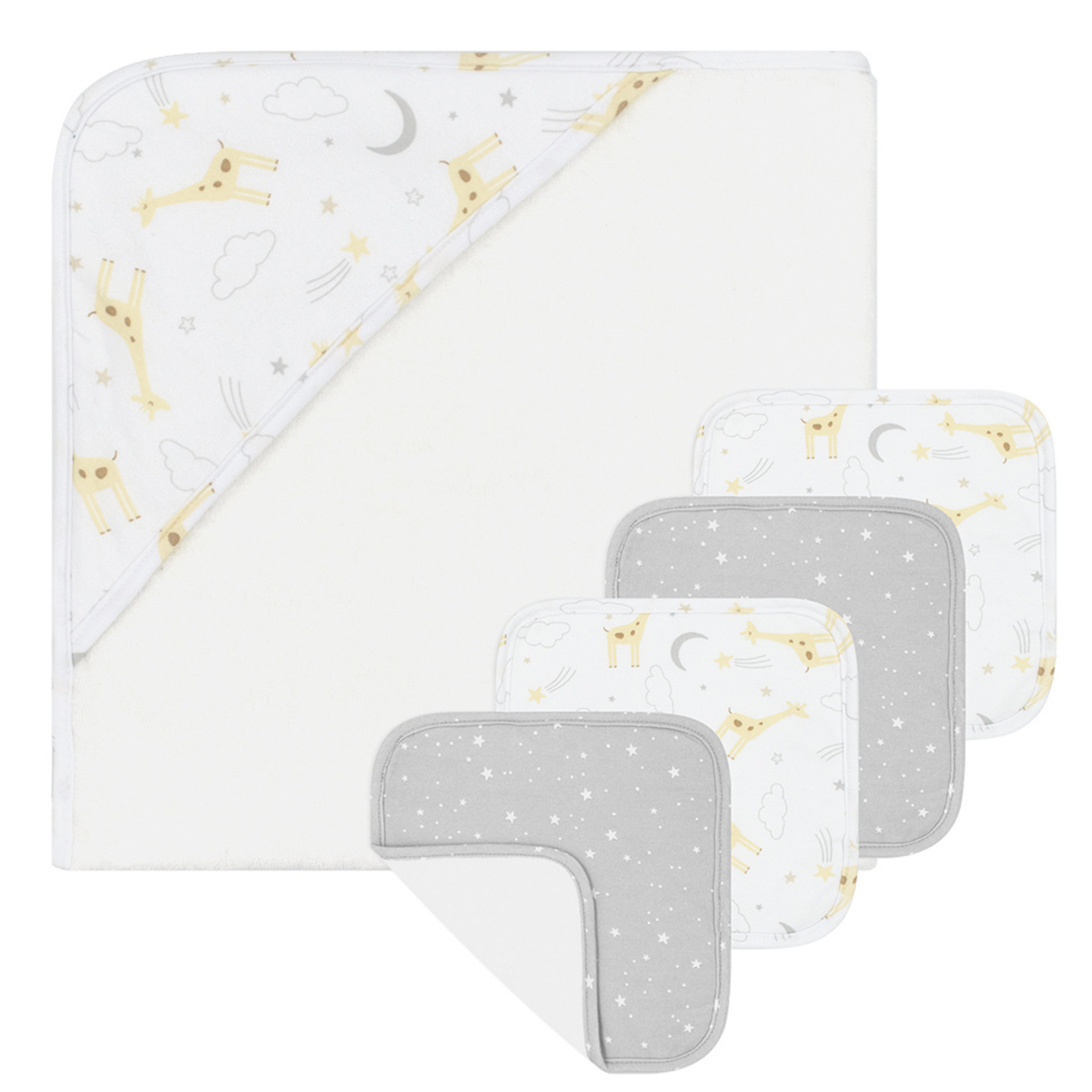 Living Textiles 5pc Bath Gift Set-Noah/Stars