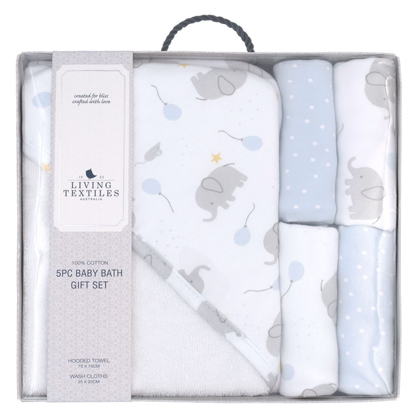 Living Textiles 5pc Bath Gift Set-Mason/Confetti
