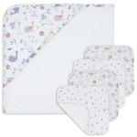 Living Textiles 5-piece Bath Gift Set-Sweet Tweet