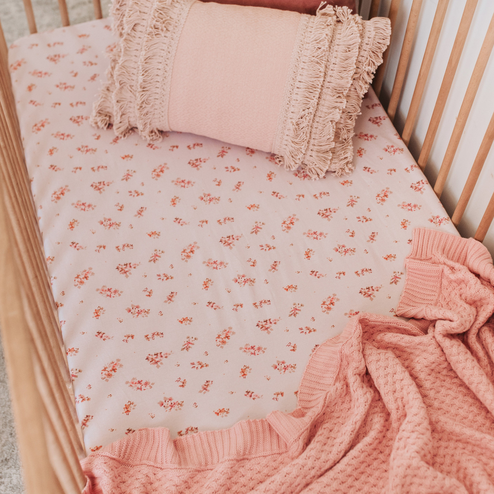 Snuggle Hunny Fitted Cot Sheet-Esther