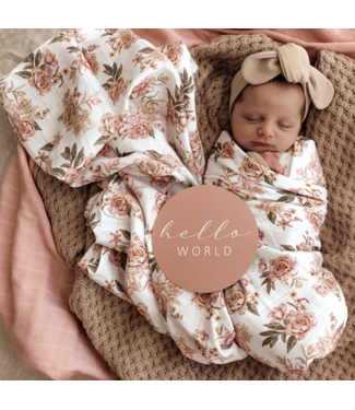 Snuggle Hunny Organic Muslin Wrap-Rosette