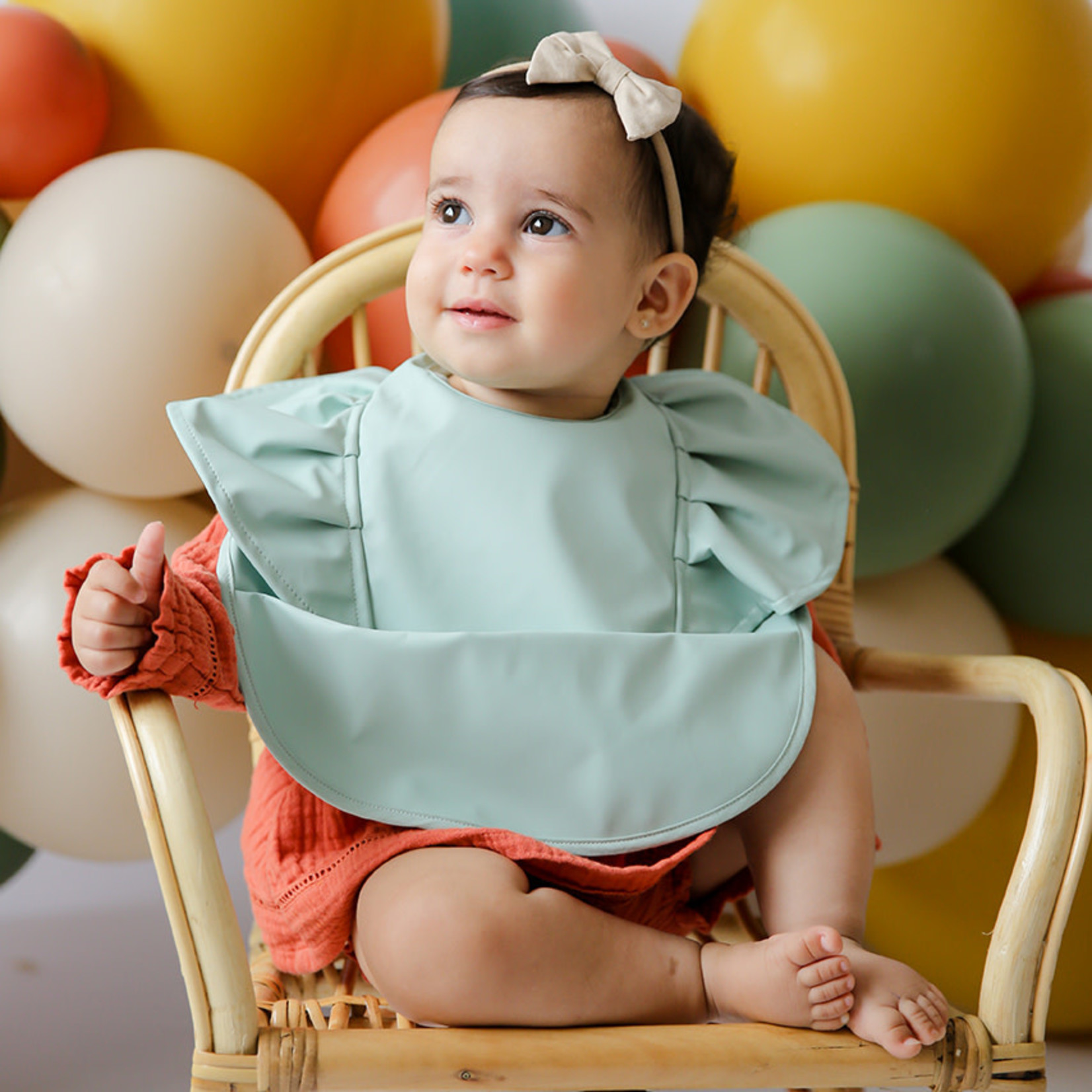 Snuggle Hunny Snuggle Bib Waterproof-Sage Frill