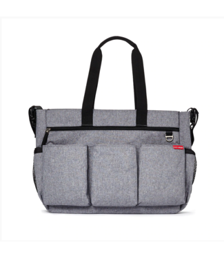 Skip Hop Duo Signature Double Nappy Bag - Heather Grey