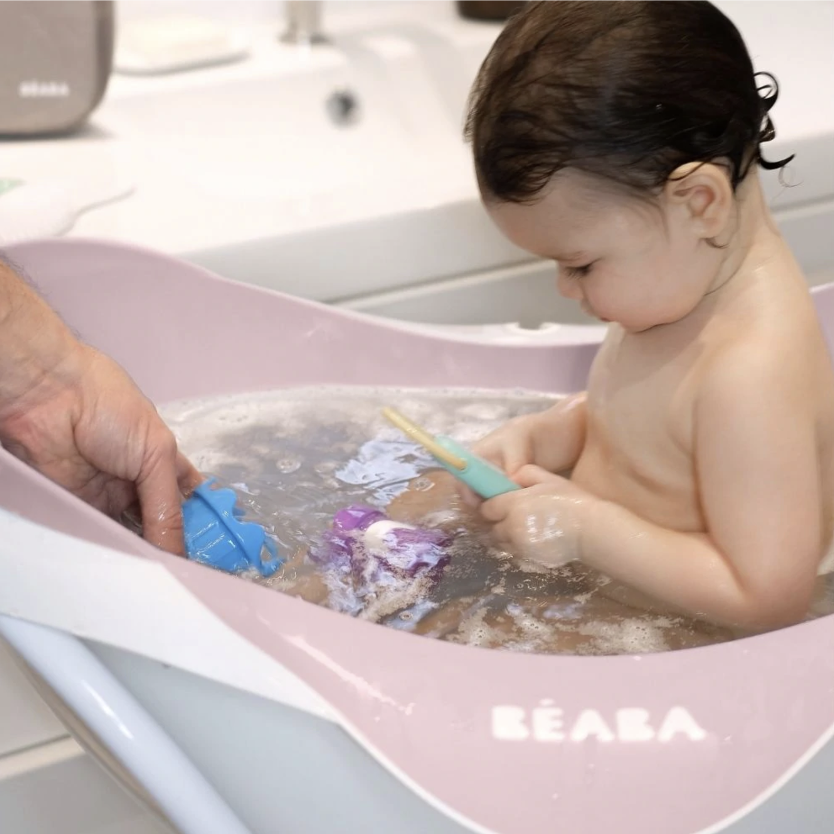 BEABA Cameleo 1st Stage Baby Bath - Old Pink