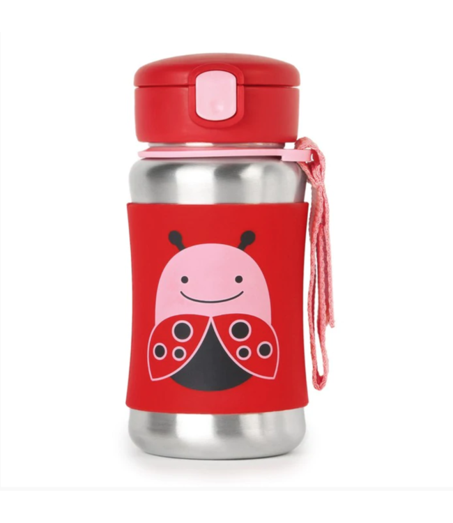 Skip Hop Zoo Stainless Steel Sports Bottle-Ladybug