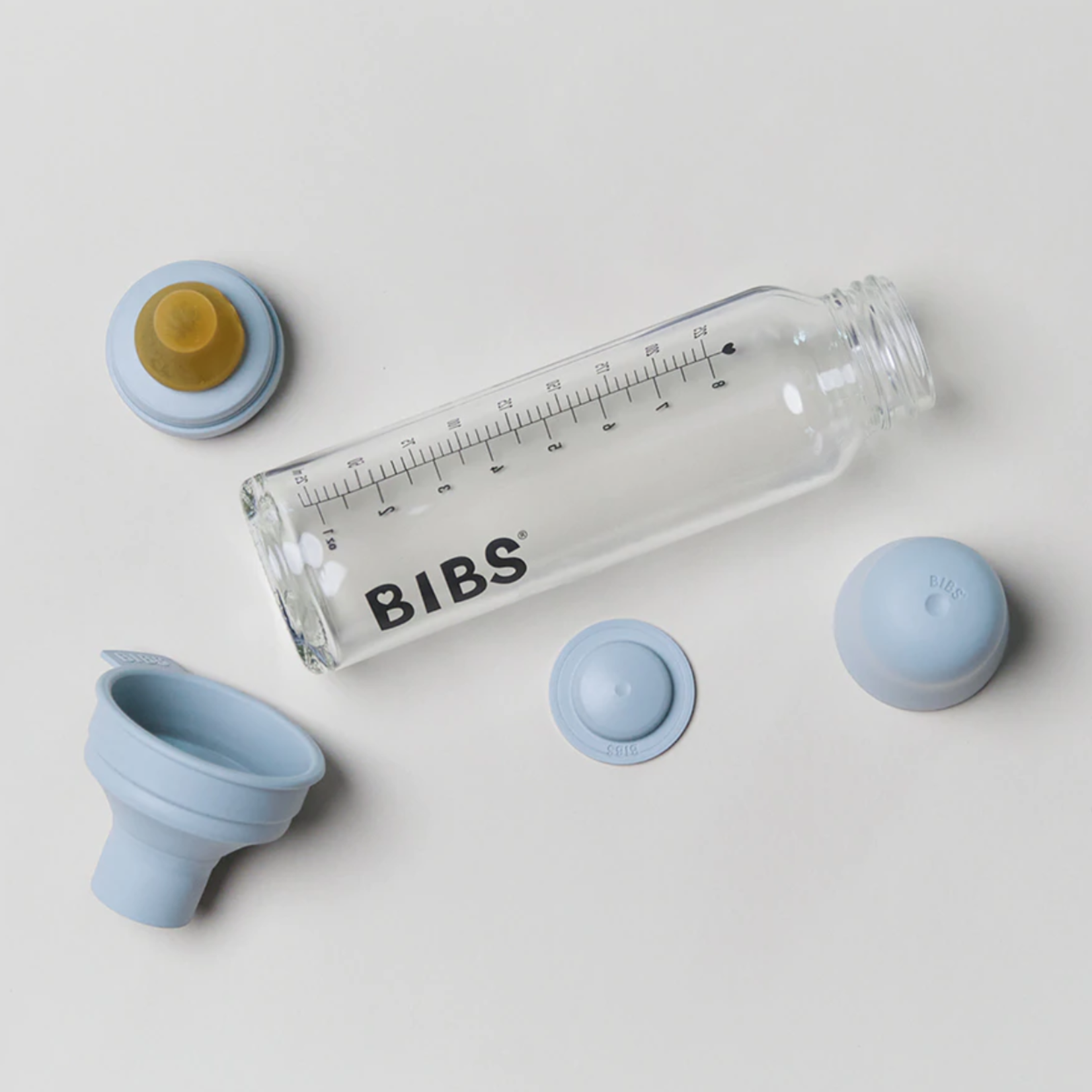 BIBS Glass Bottle | Latex-Ivory 225ml