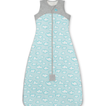 Love To Dream Organic Sleep Bag Lite 0.2 TOG-Turquoise Clouds