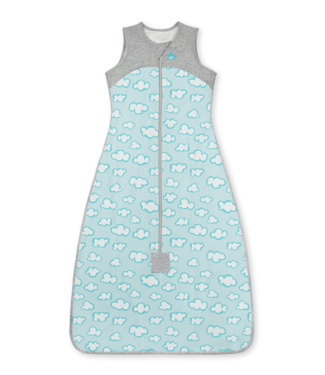 Love To Dream Organic Sleep Bag Lite 0.2 TOG-Turquoise Clouds