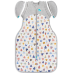 Love To Dream SWADDLE UP™ Transition Bag WARM 2.5T-White Happy Hats