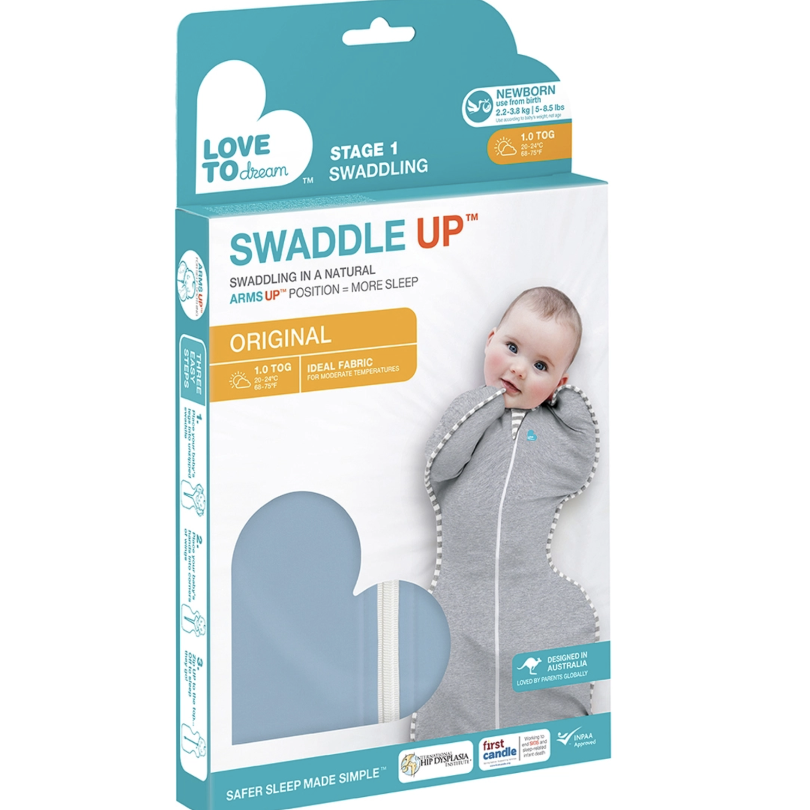 Love To Dream SWADDLE UP Original 1.0T Dusty Blue