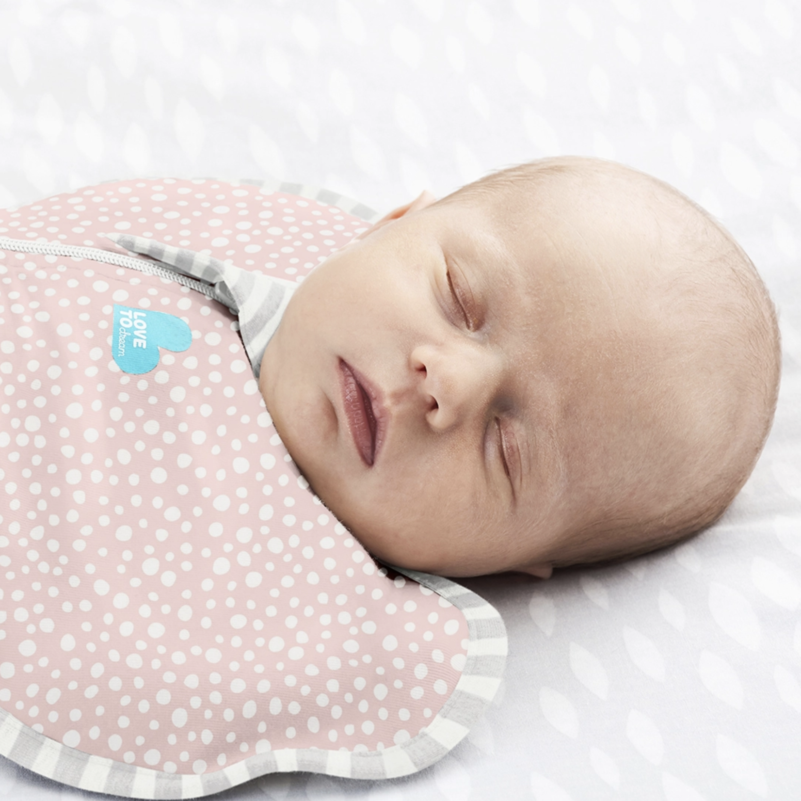 Love To Dream SWADDLE UP Bamboo 1.0T-Pink Wave Dot