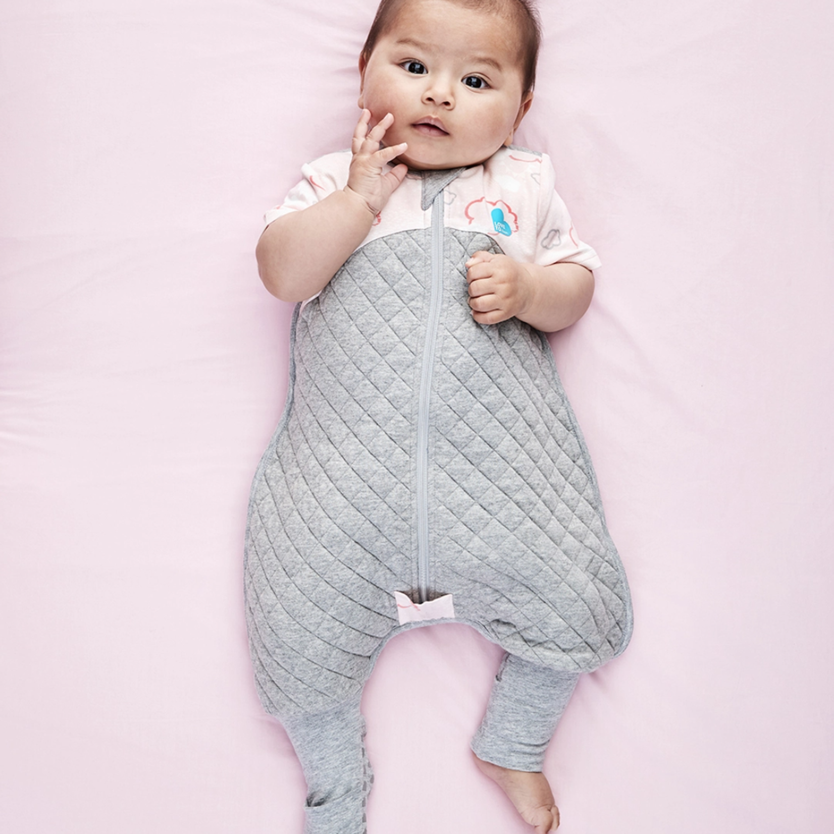 Love To Dream Sleep Suit 1.0T Pink-Clouds