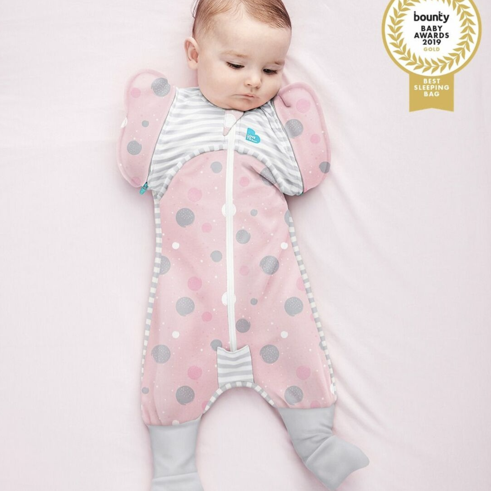Love To Dream SWADDLE UP™ Transition Suit 0.2 T Pink-Multi Spots