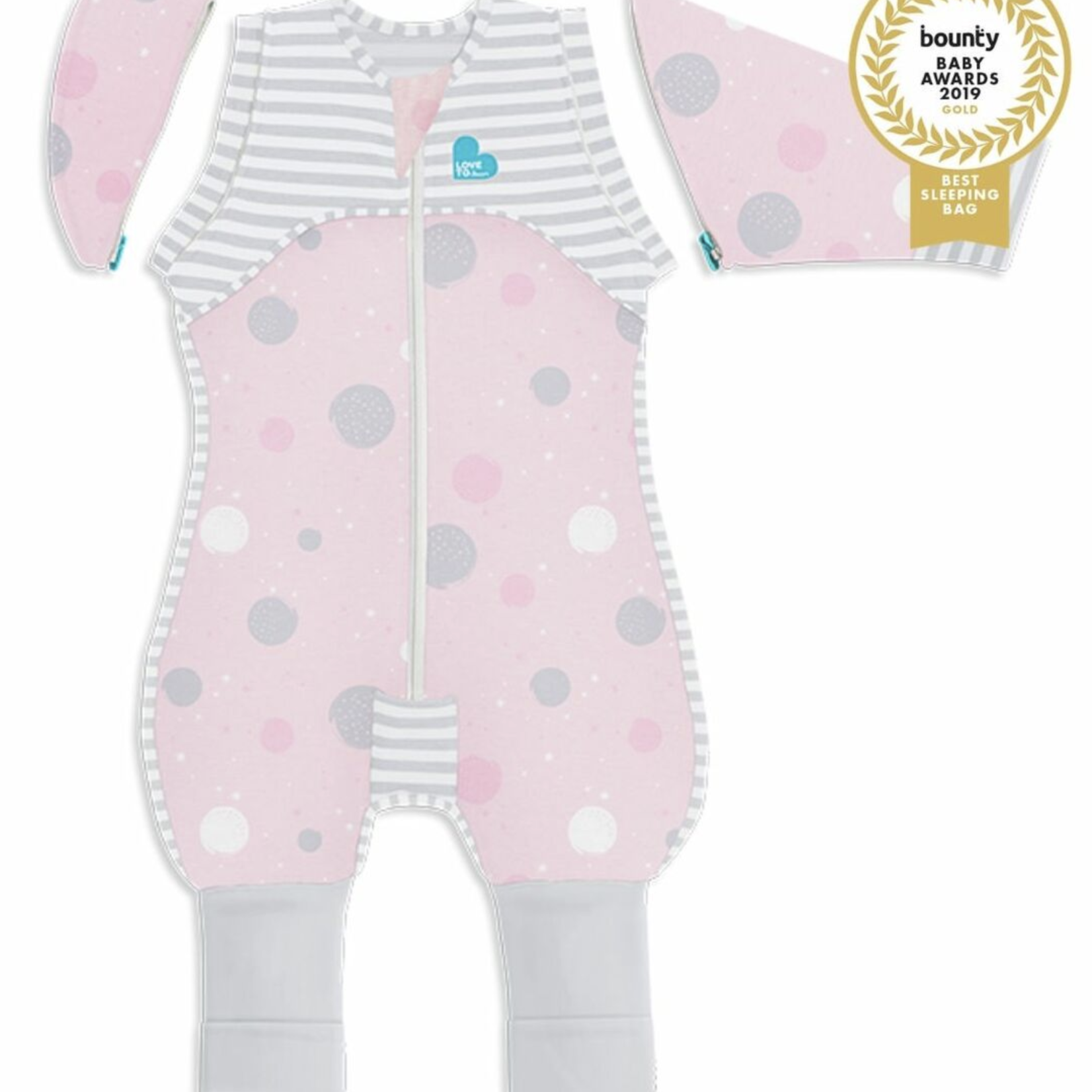 Love To Dream SWADDLE UP™ Transition Suit 0.2 T Pink-Multi Spots