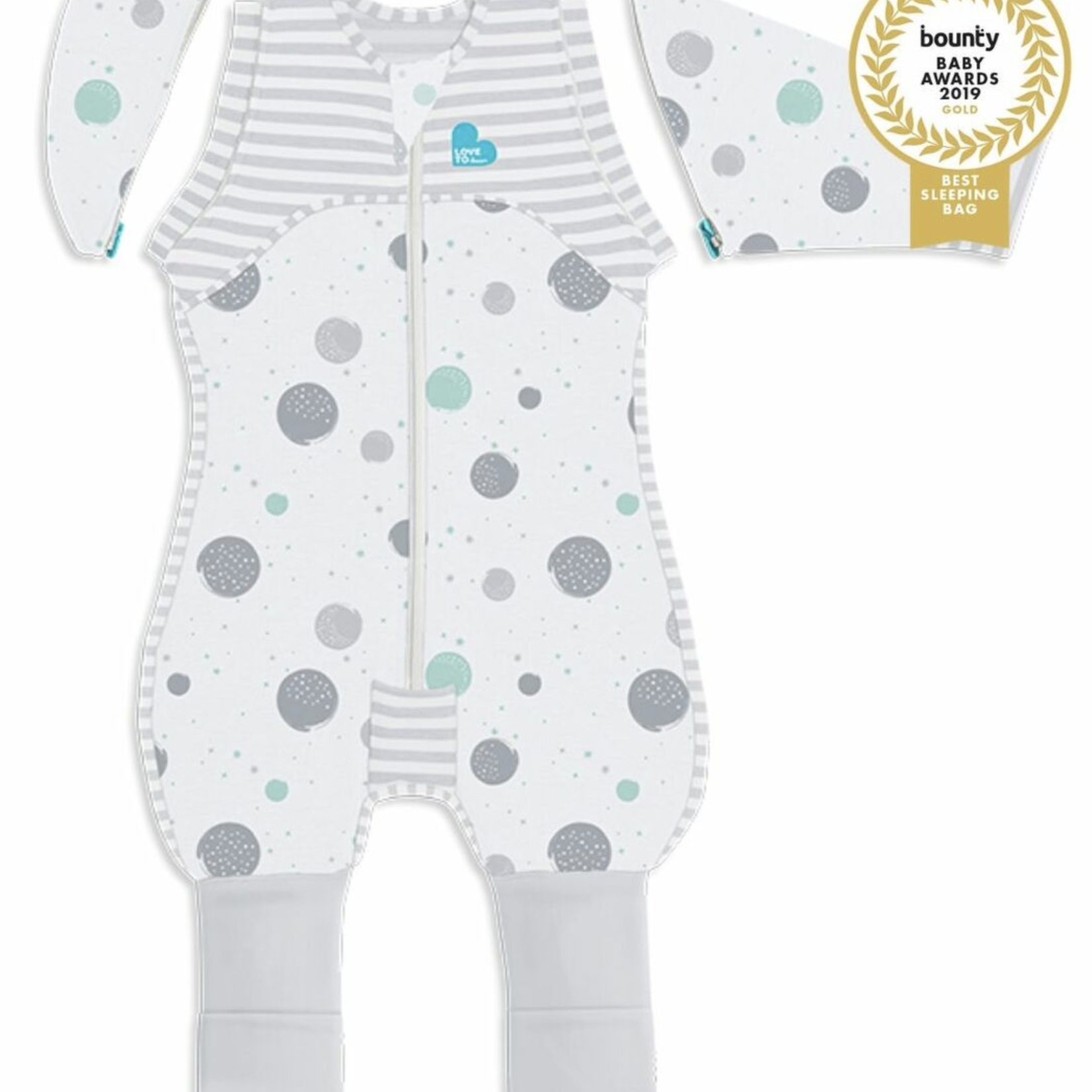 Love To Dream SWADDLE UP™ Transition Suit 0.2 T-White-Multi Spots