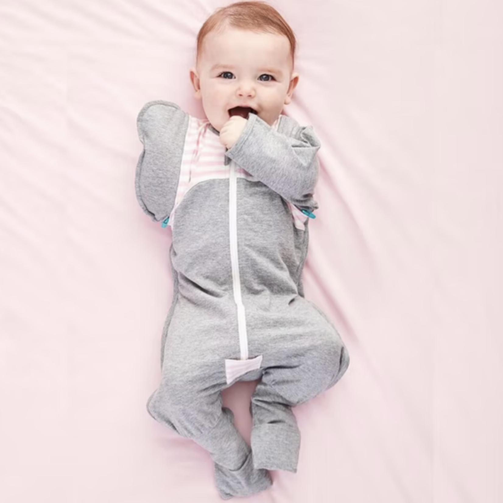 Love To Dream SWADDLE UP Transition Suit 1.0T-Pink&White Stripe