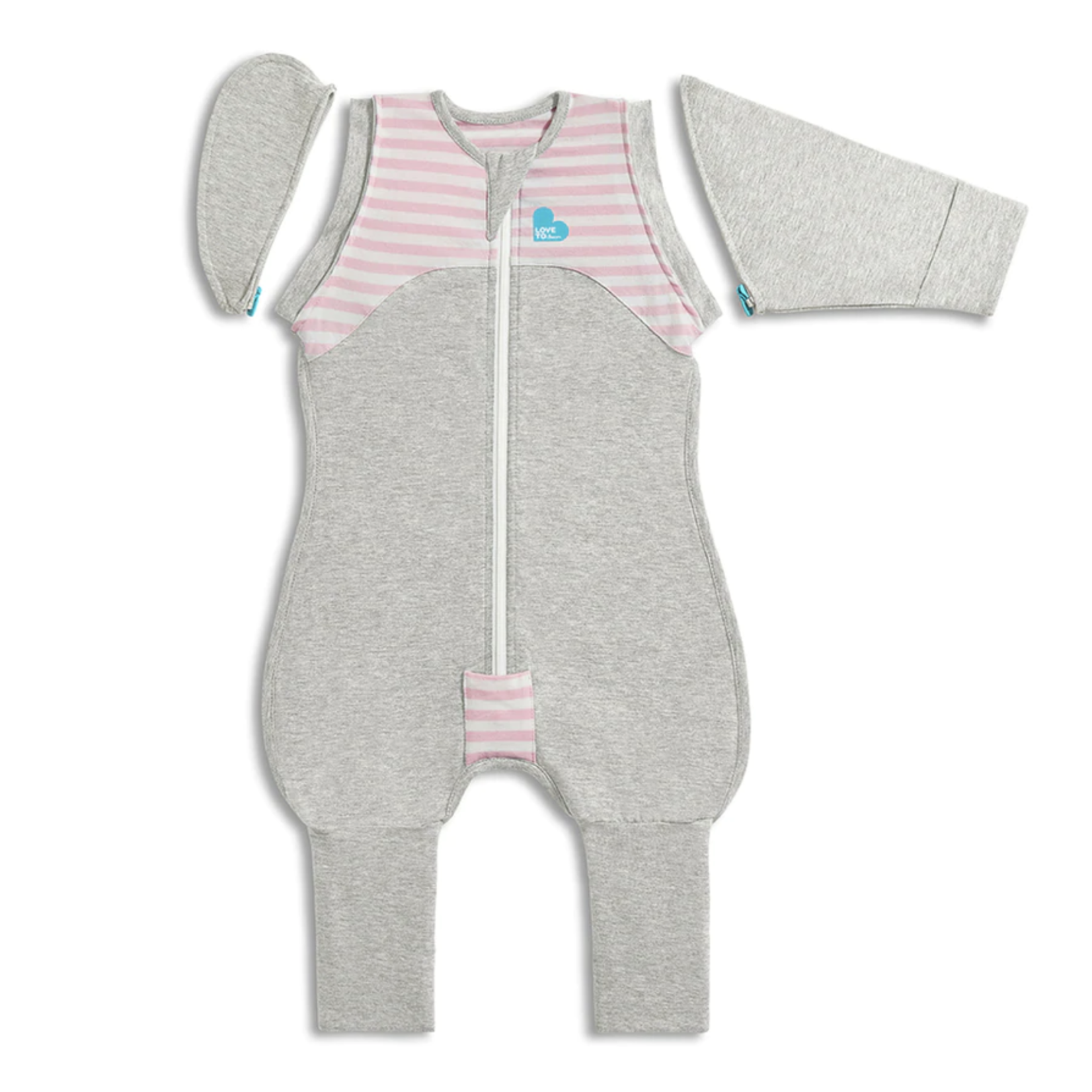 Love To Dream SWADDLE UP Transition Suit 1.0T-Pink&White Stripe
