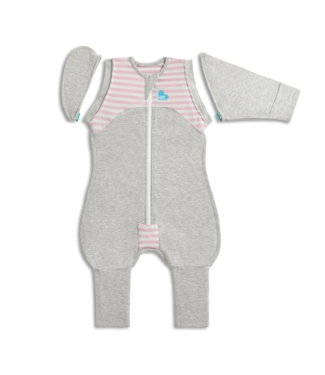 Love To Dream SWADDLE UP Transition Suit 1.0T-Pink&White Stripe