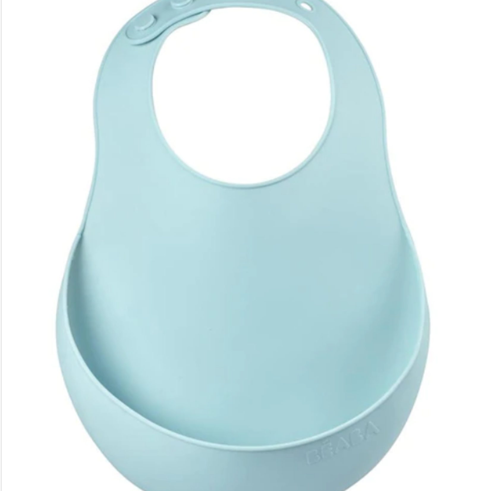 BEABA SET OF 2 SILICONE BIB GREEN BLUE / LIGHT GREY