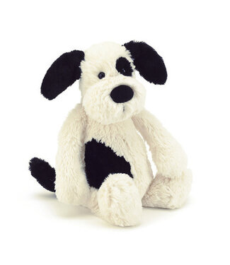 Jellycat Bashful Black&Cream Puppy-Medium