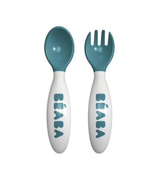 BEABA 2nd Stage Training Fork & Spoon - Blue