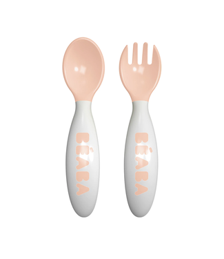 BEABA 2nd Stage Training Fork & Spoon - Nude