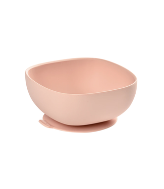 BEABA Silicone Suction Bowl - Pink