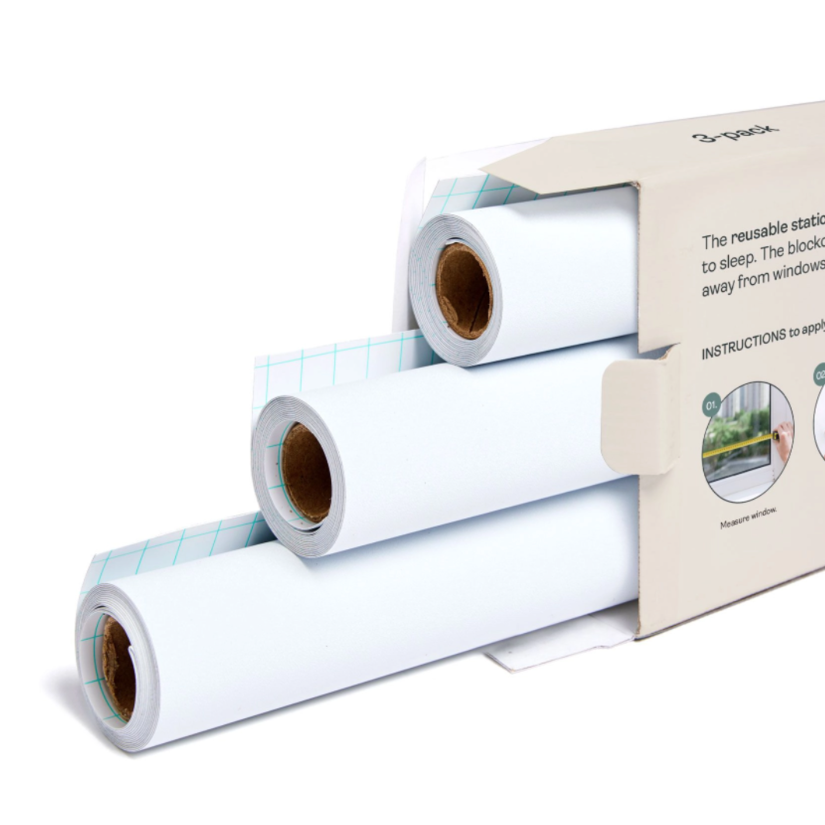 ergoPouch WHITE WINDOW BLOCKOUT3 PACK(46*183cm) Whole Bubs