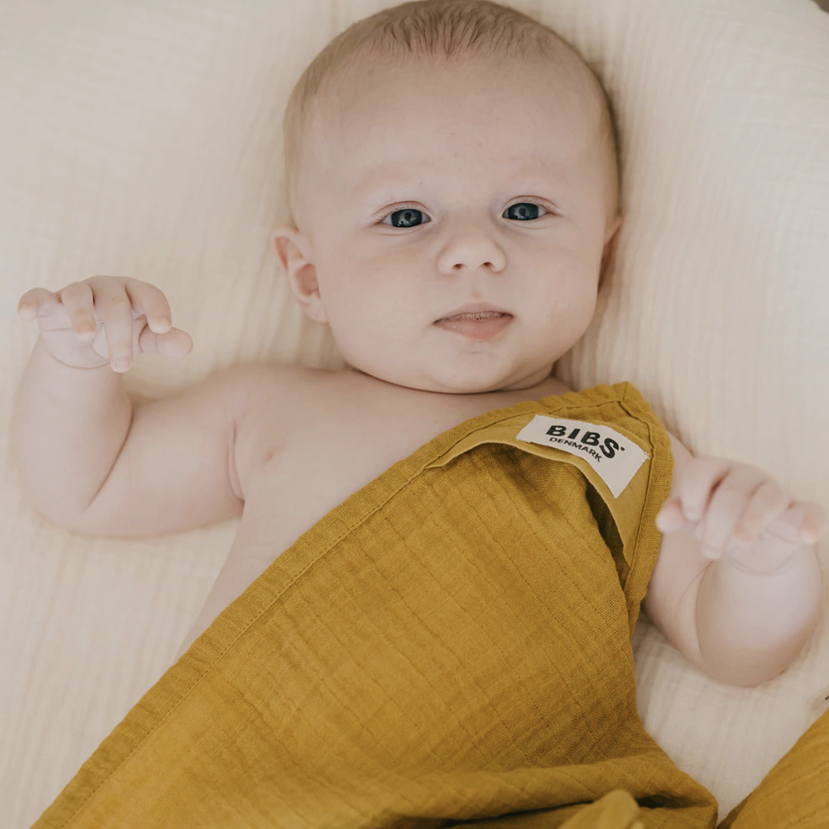 BIBS Muslin Swaddle(GOTS)-Mustard