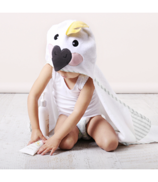 Bubba Blue Aussie Animals 'Cockatoo' Novelty Hooded Bath Towel