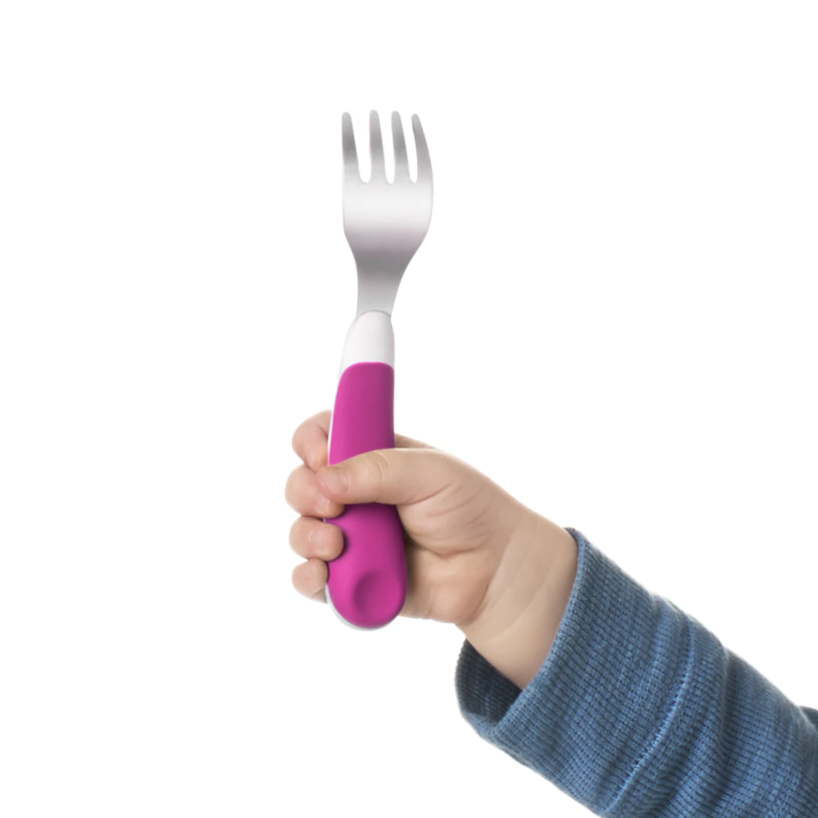 OXO Tot On the Go Fork And Spoon Set-Pink