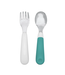 OXO Tot On the Go Fork And Spoon Set-Teal